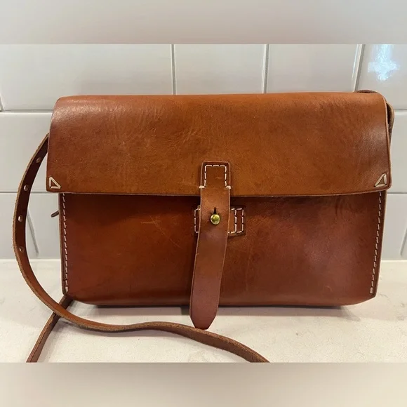 Madewell Leather Crossbody Bag in Cognac Brown - Picture 2 of 8